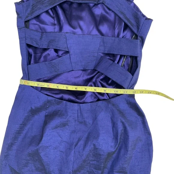 Jessica McClintock Iridescent Body-Con Mini Dress Purple Blue Cocktail F… - Picture 14 of 16